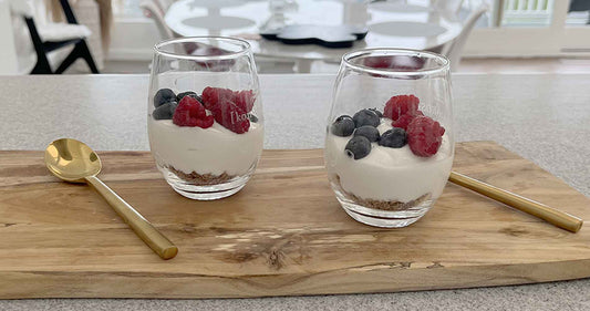 Red, White & Blueberry Skyr Dessert Parfait