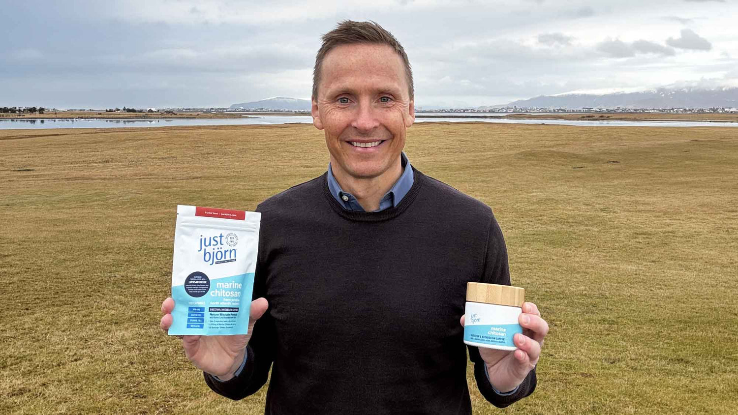 Natural Support for Digestion & Metabolism Björn Skúlason introducing second product under just björn nordic nutrition—just björn marine chitosan