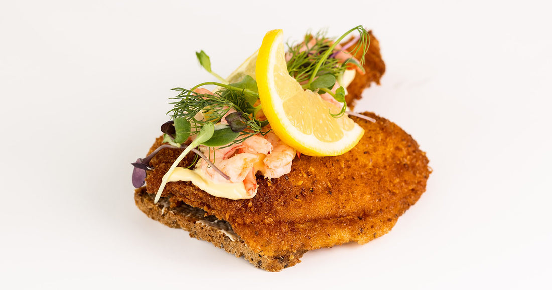 Open Faced Fish Sandwich