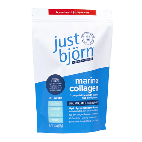 Single packet of Just Bjorn marine collagen