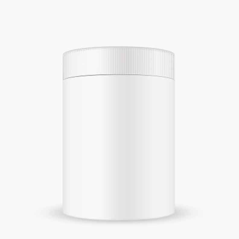 White jar container