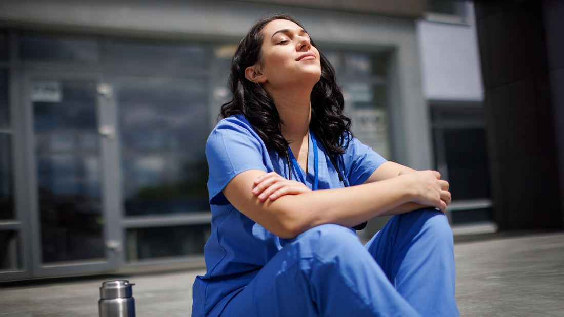 Listen to Your Body | Just Björn | B Your Best Blog | Nurse in Blue Scrubs Enjoying Sunlight During Break