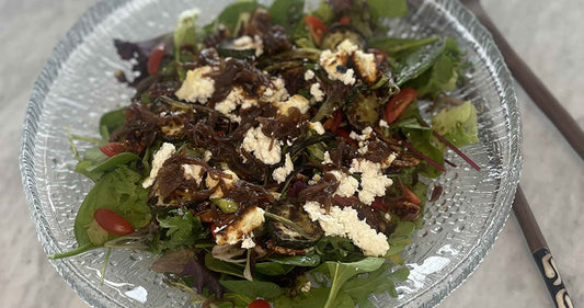 Spring Salad with Warm Goat Cheese