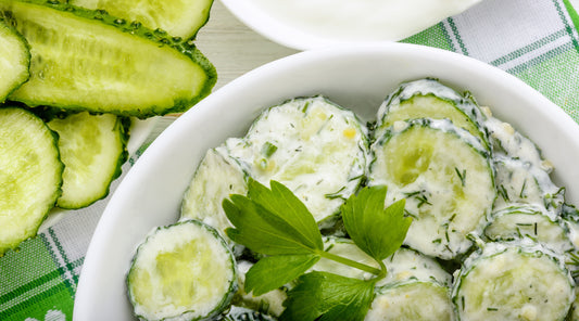 Cucumber Salad with Skyr Dressing