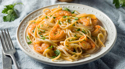 Garlic Shrimp Linguini