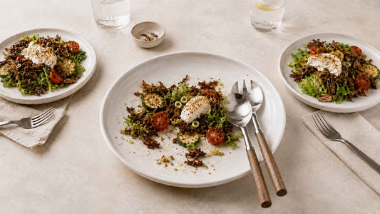 Spring Salad with Warm Goat Cheese