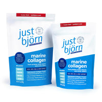 11.5oz and 17.3oz Pouches of just bjorn marine collagen
