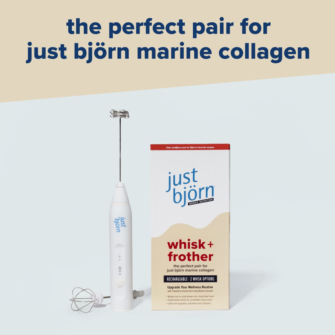 Just Bjorn whisk + frother USB-rechargeable for hot & cold drinks